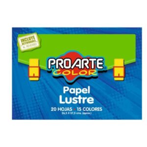BLOCK PAPEL LUSTRE COLORES 20 HOJAS PROARTE