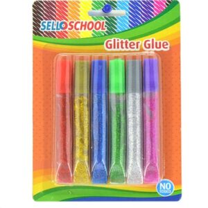 SET GLITTER GLUE 6 UNIDADES SELLO SCHOOL